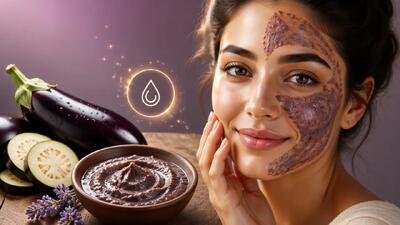 معجزه بادمجان برای پوست؛ راهکاری ساده و خانگی + روش استفاده
