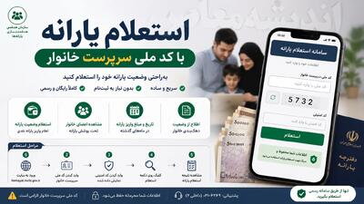 استعلام یارانه با کد ملی سرپرست | نحوه استعلام یارانه نقدی | مشاهده دهک بندی و وضعیت یارانه ۱۴۰۵