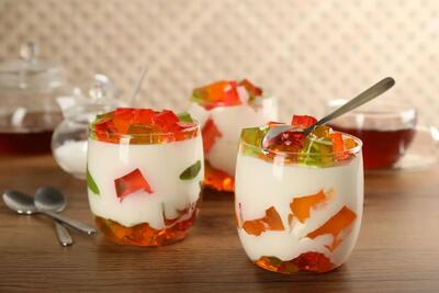  طرز تهیه ژله خرده شیشه مجلسی برای مهمانی