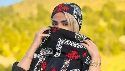  استایل محلی مهسا کامیابی بازیگر «بچه‌های نسبتاً بد» با لباس کردی در طبیعت (+عکس)