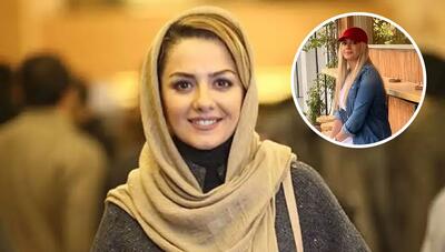 بیتا سحرخیز بازیگر «ترانه مادری» با کلاه قرمز در خیابانهای تهران (+عکس)