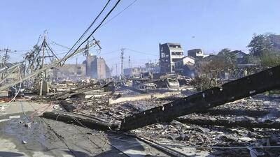 لحظه وقوع زلزله ۷.۱ ریشتری در ژاپن | ویدئو
