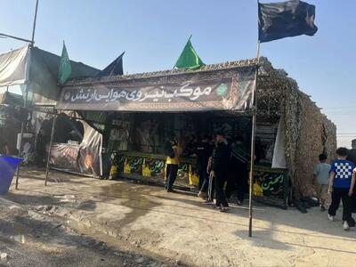  خدمت‌ رسانی شبانه‌روزی موکب‌های نیروی هوایی ارتش به زائران اربعین حسینی در مرز مهران