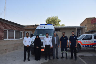  اعزلم تیم عملیاتی اورژانس ۱۱۵ اسدآباد برای خدمت‌رسانی به زائران اربعین