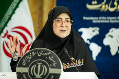  تصاویر | حاشیه احساسی در نشست خبری سخنگوی دولت؛ مهاجرانی چه هدیه‌ای گرفت؟