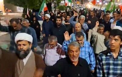  راهپیمایی و اجتماع شبانه مردم انقلابی آبدان