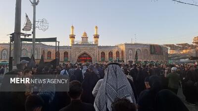 گزارش مهر از ورودی حرم اباعبدالله و سیل عاشقان در حرکت به سمت حرم مطهر