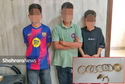 بازیگوشی مجرمانه ۳ پسربچه با سرقت طلاهای مادربزرگ