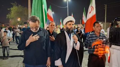  طنین وطن دوستی مردم انقلابی آبدان در تجمعات شبانه + عکس