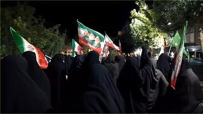 لحظات ناب وطن دوستی مردم انقلابی شهر شهباز در تجمعات شبانه