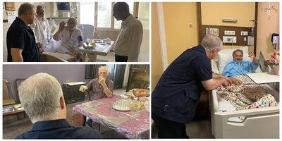  مدیرعامل مؤسسه هنرمندان پیشکسوت از سه هنرمند عیادت کرد + عکس