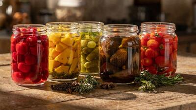  طرز تهیه ۵ ترشی خوشمزه تابستانی که طعم سفره تان را دگرگون می کنند