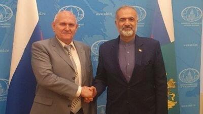 بررسی ابعاد حمله جنایتکارانه اوکراین به کشتی آنا در دیدار دیپلماتهای ایران و روسیه