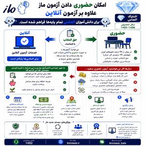 چجوری میتونم آزمون ماز حضوری بدم؟