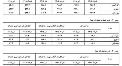 مرکز آمار نرخ تورم نقطه به نقطه تیرماه را ۸۷.۹ و تورم سالانه را ۶۶ درصد اعلام کرد | جهان نیوز