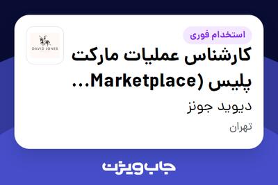 استخدام کارشناس عملیات مارکت پلیس (Marketplace Operations Specialist) در دیوید جونز