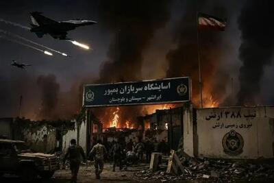  معراج سربازان در بمپور؛ محل شهادت کادر و مدافعان وطن در حمله تروریستی آمریکا/ ویدئو