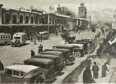  عکس/ نقاش آمریکایی روی دیوار یک باغ در ایران؛ ۹۴ سال قبل