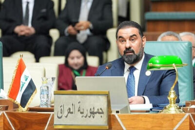  محکومیت حملات آمریکا و عربستان به مواضع حشدالشعبی توسط رئیس پارلمان عراق
