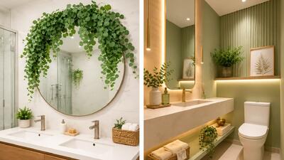  تزئین سرویس بهداشتی با گل طبیعی؛ راهی ساده برای ایجاد فضایی دلنشین و آرامش‌ بخش