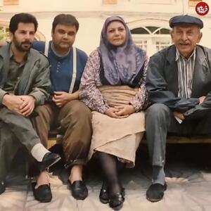  حمیده خیرآبادی و اکبر عبدی در پشت صحنه فیلم تحفه هند