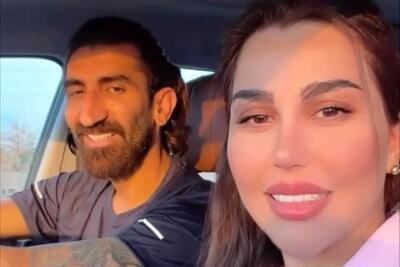 ببینید| ویدیو عاشقانه اکرم بانو و علی بیرانوند با آهنگ لری ناز تونه پر بازدید شد