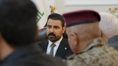  حضور نخست وزیر عراق در مقر حشد شعبی