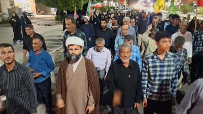  اجتماع پرشور مردم انقلابی آبدان در تجمعات خیابانی + فیلم و عکس