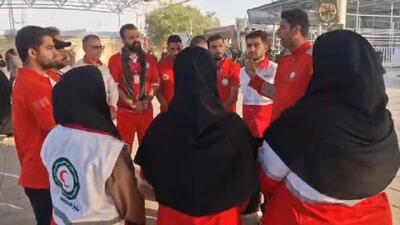  نذر خدمت امدادگران برای زائران اربعین + فیلم