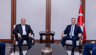 رایزنی وزیر خارجه ترکیه با رئیس دفتر سیاسی حماس