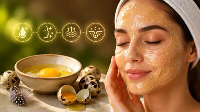 ماسک تخم بلدرچین برای صورت؛ 4 روش خانگی و بررسی خواص آن