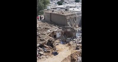 تصاویر هوایی از محل حمله آمریکا به منازل مسکونی در جزیره قشم