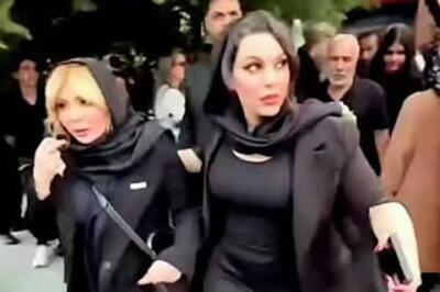  بادیگارد خانم تنومند نیوشا ضیغمی در مسجد شهرک غرب