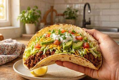 طرز تهیه تاکو ؛ غذای خیابانی معروف مکزیکی که ۳۰ دقیقه ای آماده می شود