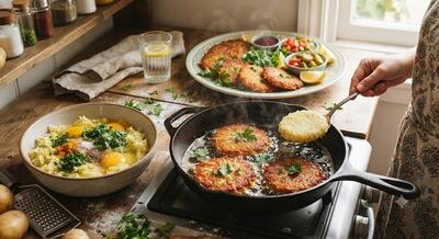  طرز تهیه کوکو سیب زمینی خام؛ دستور ساده برای یک غذای خوشمزه و مجلسی