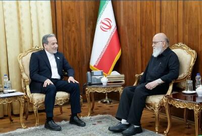  دیدار مهدی چمران با سید عباس عراقچی در ساختمان وزارت امور خارجه