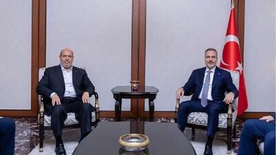  دیدار رئیس دفتر سیاسی حماس با وزیر خارجه ترکیه