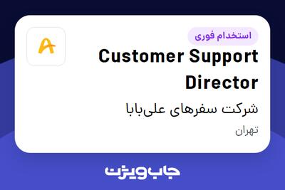 استخدام Customer Support Director در شرکت سفرهای علیبابا