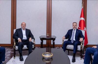  دیدار هاکان فیدان با رئیس دفتر سیاسی حماس