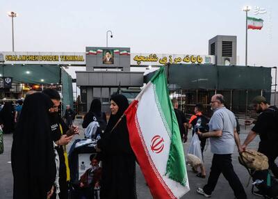  عکس/ وضعیت تردد و خدمت‌رسانی به زائران اربعین در مرز شلمچه