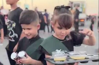  فیلم/ خدمت به زائران سیدالشهدا با چشمان دل