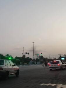  دود ناشی از آتش انفجار در اهواز