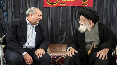  ابلاغ سلام رئیس جمهور به آیت الله آل هاشم