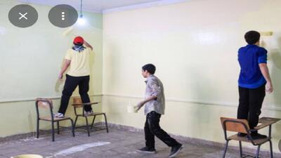  شاداب سازی ۱۰۰ مدرسه در گنبدکاووس در قالب طرح شهید عجمیان