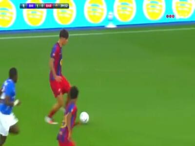  گل اول بارسلونا به بیرمنگام (عبدالکریم)