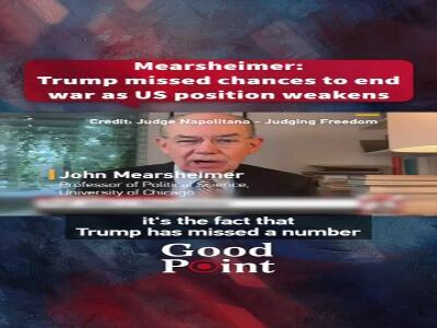 مرشایمر: هرچه جنگ با ایران طولانی‌تر شود، موقعیت آمریکا ضعیف‌تر می‌شود