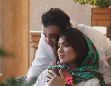  قاب بامزه بازیگر سینمای ایران و پسرش