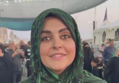 دختری که دیماه جزو معترضین بود به راهپیمایی اربعین آمد