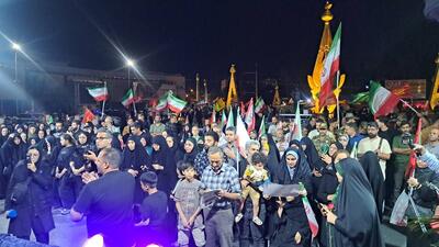 فیلم| وداع باشکوه مردم شیراز با عقاب تیز پرواز وطن