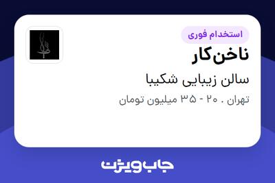 استخدام ناخنکار - خانم در سالن زیبایی شکیبا